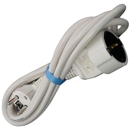 WHITE CORD EXTENSION 3Χ1 5 mm² 10m