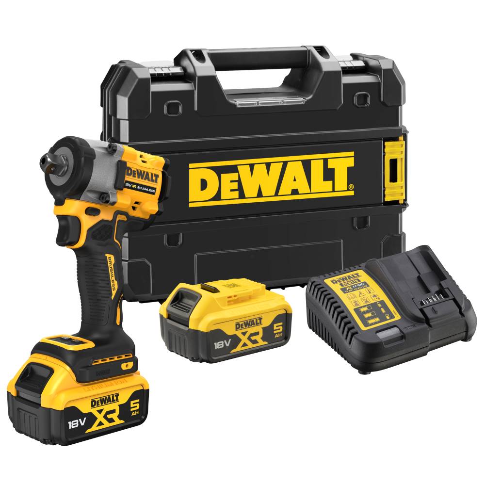 ΜΠΟΥΛΟΝΟΚΛΕΙΔΑ DEWALT DCF922P2T 18V 1/2" 2x5.0Ah,TSTAK