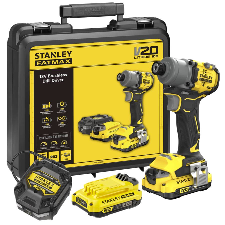ΚΑΤΣΑΒΙΔΙΑ ΠΑΛΜΙΚΑ STANLEY SFMCF830D2K BRUSHLESS 18V 2x2.0Ah V20