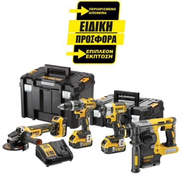 ΔΡΑΠΑΝΟΚΑΤΣΑΒΙΔΟ ΣΕΤ DEWALT DCK422P3T+ΠΑΛΜΙΚΟ,ΤΡΟΧΟΣ,ΠΙΣΤΟΛΕΤΟ 18V