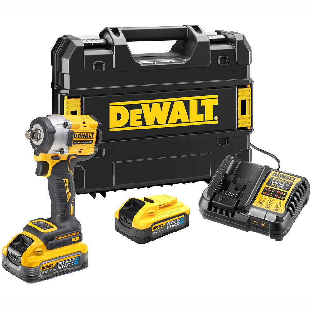 ΜΠΟΥΛΟΝΟΚΛΕΙΔΑ DEWALT DCF921H2T 18V 1/2" 2x5.0Ah POWESTACK BRUSHLESS