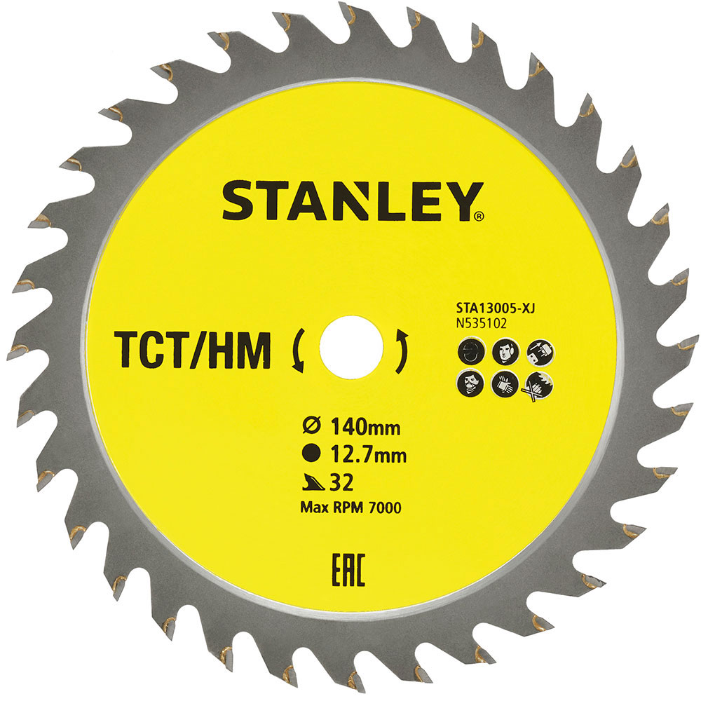ΔΙΣΚΟΙ ΞΥΛΟΥ STANLEY STA13005 140 x 12.7 x 32 ΔΟΝΤΙΑ