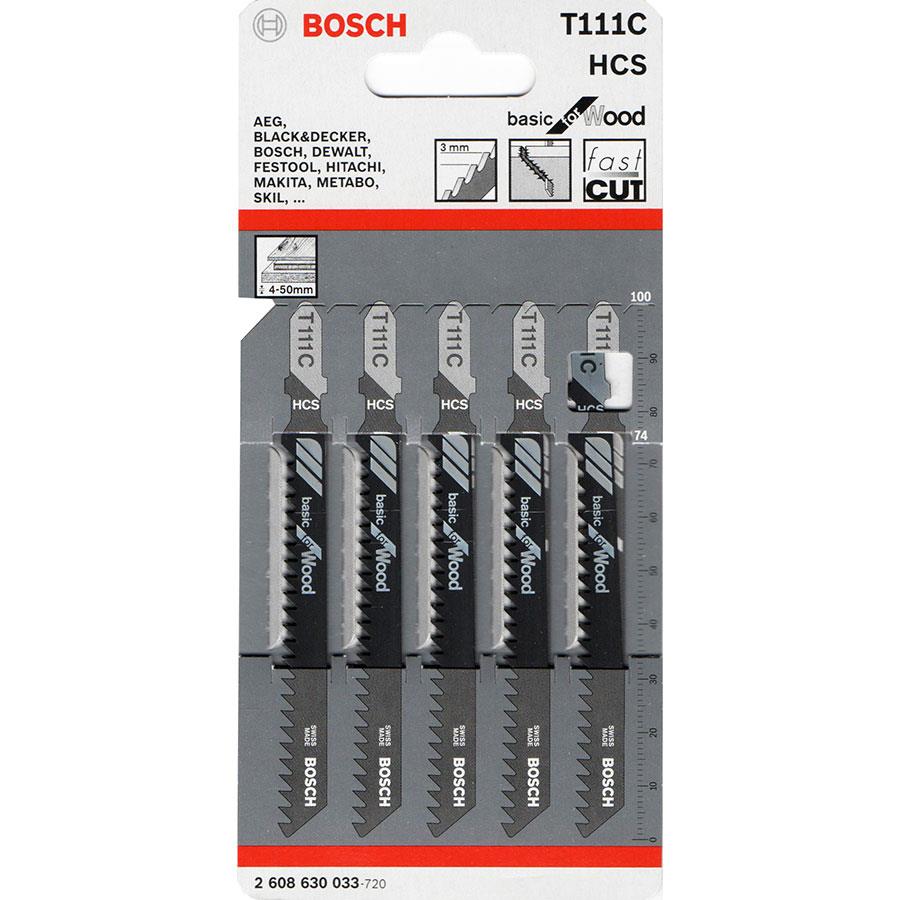 ΠΡΙΟΝΑΚΙΑ ΣΕΓΑΣ BOSCH 2608630033 T111C HCS ΣΕΤ 5 ΤΕΜ