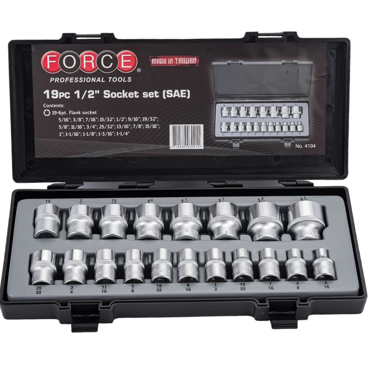 ΚΑΡΥΔΑΚΙΑ FORCE 4194-7 1/2" 19Τ ΙΝΤΣΑΣ
