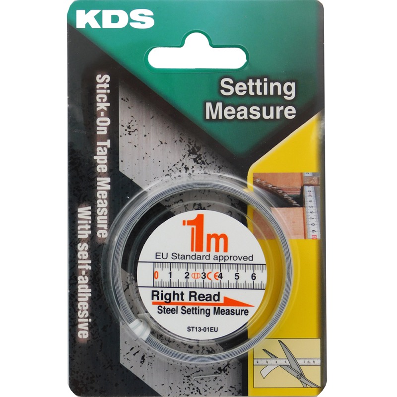 ΜΕΖΟΥΡΕΣ KDS ST13-01EU "CE" 1M X13MM ΜΕΤΑΛΛΙΚΕΣ ΑΥΤΟΚΟΛΛΗΤΕΣ