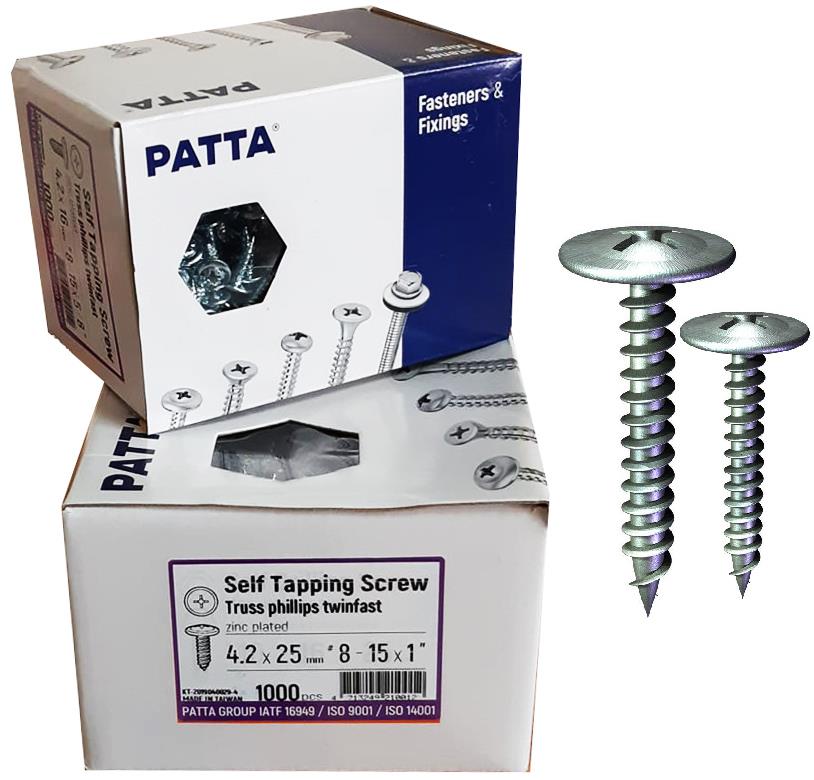 ΒΙΔΕΣ ΞΥΛΟΥ PATTA 4.2Χ13 ΡΗ ΓΑΛΒ.Φ.Κ (10)