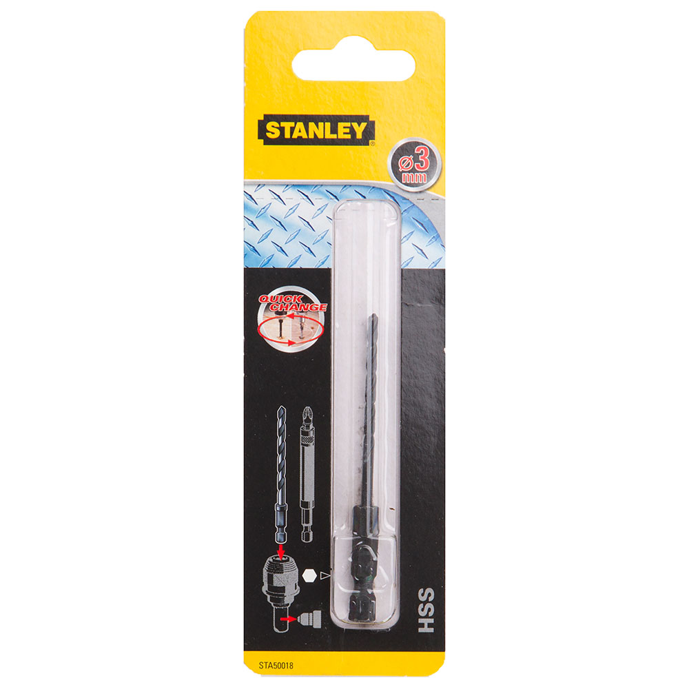 ΤΡΥΠΑΝΙΑ STANLEY STA50018-XJ HSS ΕΞΑΓΩΝΑ 3MM