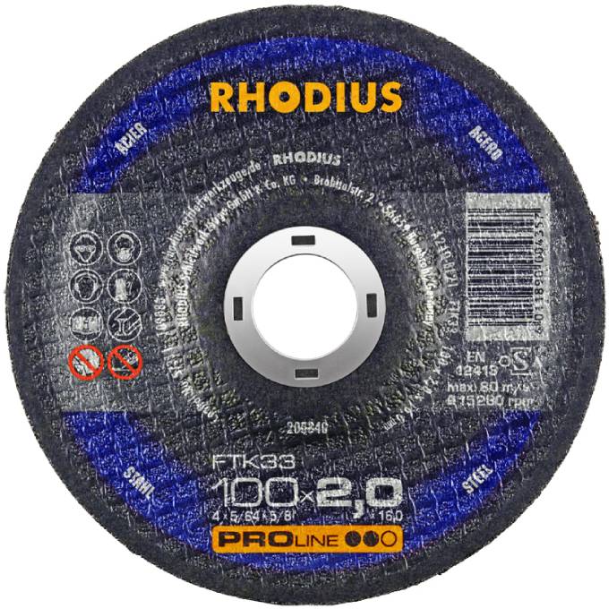 ΤΡΟΧΟΙ RHODIUS FTK33 100Χ2 ΣΙΔΗΡΟΥ