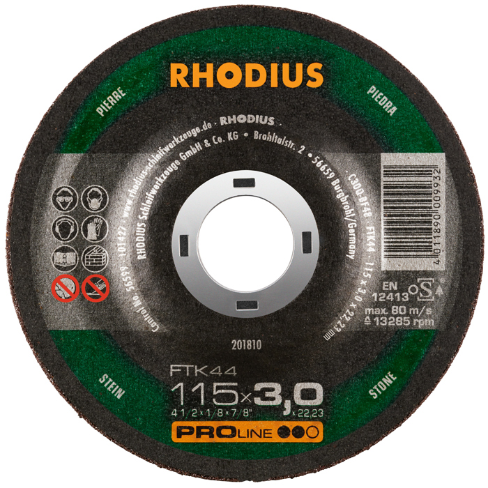 ΤΡΟΧΟΙ RHODIUS FTK44/115X3 ΜΑΡΜΑΡΟΥ