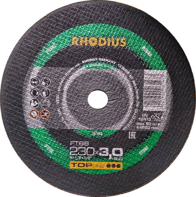 ΤΡΟΧΟΙ RHODIUS FT 66 230Χ3 ΜΑΡΜΑΡΟΥ