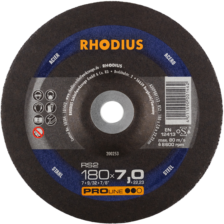 ΤΡΟΧΟΙ RHODIUS RS2 180Χ7 ΣΙΔΗΡΟΥ