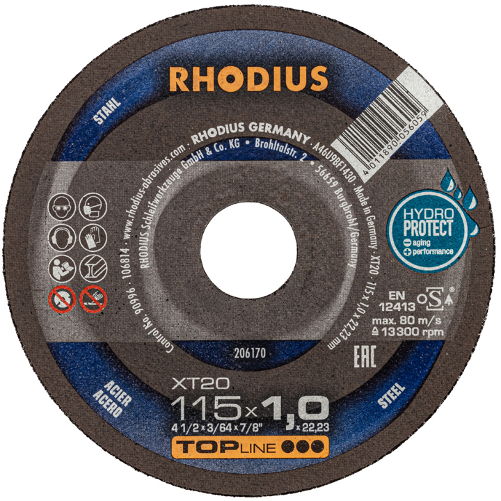 ΤΡΟΧΟΙ RHODIUS ΧΤ20/115Χ1 ΣΙΔΗΡΟΥ