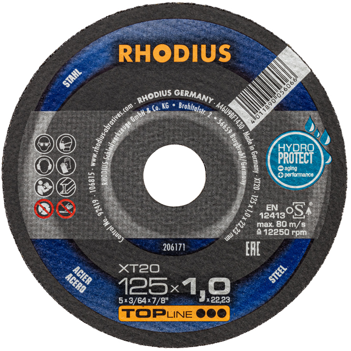 ΤΡΟΧΟΙ RHODIUS ΧΤ20/125Χ1 ΣΙΔΗΡΟΥ