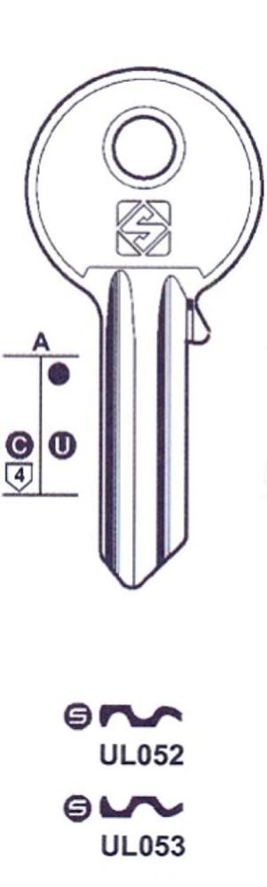 ΚΛΕΙΔΙΑ ΚΥΛΙΝΔΡΩΝ SILCA UNL4 UL052 UNIVERSAL ΔΕΞΙΑ