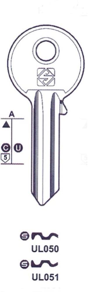 ΚΛΕΙΔΙΑ ΚΥΛΙΝΔΡΩΝ SILCA UNL5L UL051 UNIVERSAL ΑΡΙΣΤΕΡΑ