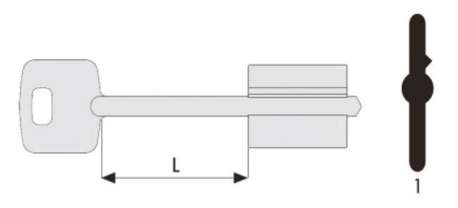 ΚΛΕΙΔΙΑ ΧΡΗΜΑΤΟΚΙΒΩΤΙΩΝ CISA 120 ΓΙΑ 57115-57175 ΜΕΓΑΛΑ